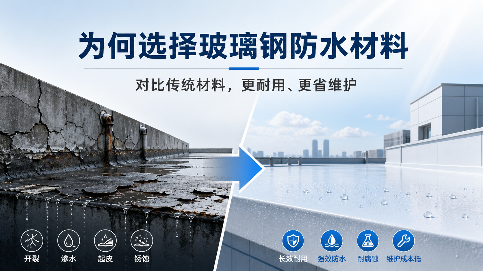 在宜春，为何选择玻璃钢防水材料而非传统材料